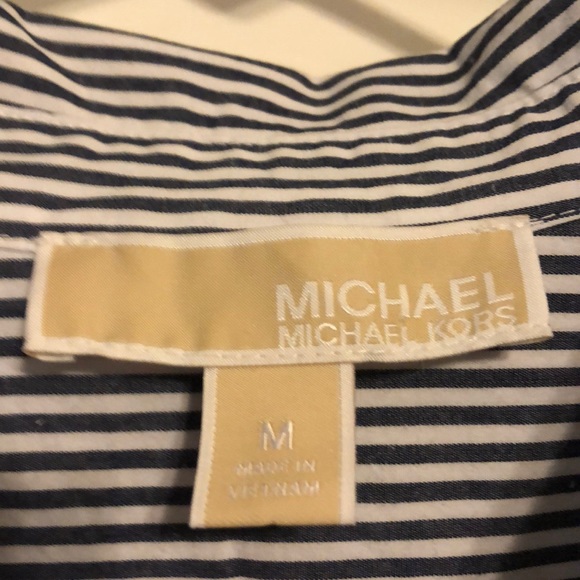 Michael Kors | Striped Lace Up Top - Picture 7 of 7